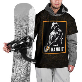 Накидка на куртку 3D с принтом Bandit в Екатеринбурге, 100% полиэстер |  | Тематика изображения на принте: bandit | r6s | rainbow six siege | бандит | оперативник | персонаж