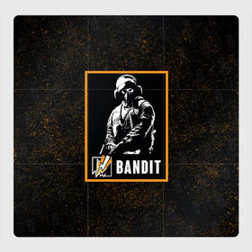 Магнитный плакат 3Х3 с принтом Bandit в Екатеринбурге, Полимерный материал с магнитным слоем | 9 деталей размером 9*9 см | bandit | r6s | rainbow six siege | бандит | оперативник | персонаж