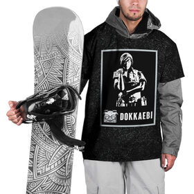 Накидка на куртку 3D с принтом Dokkaebi в Екатеринбурге, 100% полиэстер |  | Тематика изображения на принте: dokkaebi | r6s | rainbow six siege | доккаэби | оперативник | персонаж | токкэби