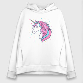 Женское худи Oversize хлопок с принтом Unicorn parent в Екатеринбурге, френч-терри — 70% хлопок, 30% полиэстер. Мягкий теплый начес внутри —100% хлопок | боковые карманы, эластичные манжеты и нижняя кромка, капюшон на магнитной кнопке | Тематика изображения на принте: family | family look | unicorn | детские | для всей семьи | единорог | семейные | семья | фэмили лук