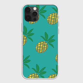 Чехол для iPhone 12 Pro Max с принтом Ананасы в Екатеринбурге, Силикон |  | ананас | желтый | зеленый | летний | паттерн | подарок | простой | тропический | узор | фрукт