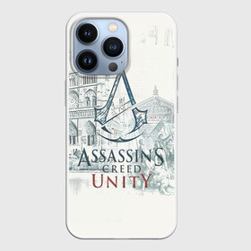 Чехол для iPhone 13 Pro с принтом Assassin’s Creed Unity в Екатеринбурге,  |  | Тематика изображения на принте: black flag | brotherhood | chronicles | creed | game | origins | revelations | rogue | syndicate | unity | valhalla | альтаир | ассасин | игры | кинжал | пираты