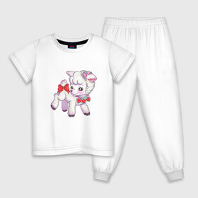 Детская пижама хлопок с принтом Собачка в Екатеринбурге, 100% хлопок |  брюки и футболка прямого кроя, без карманов, на брюках мягкая резинка на поясе и по низу штанин
 | животные | любовь | собака