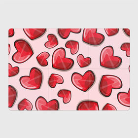 Магнитный плакат 3Х2 с принтом Узор Сердечки для влюбленных в Екатеринбурге, Полимерный материал с магнитным слоем | 6 деталей размером 9*9 см | 14 февраля | влюбленным | день святого валентина | красные | любовь | парные | подарок | сердечки | узор
