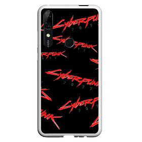 Чехол для Honor P Smart Z с принтом Cyberpunk 2077 red в Екатеринбурге, Силикон | Область печати: задняя сторона чехла, без боковых панелей | Тематика изображения на принте: 2077 | cyber punk 2077 | cyberpunk | cyberpunk2077art | red | samurai | киберпанк | красный 2077