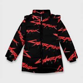 Зимняя куртка для девочек 3D с принтом Cyberpunk 2077 red в Екатеринбурге, ткань верха — 100% полиэстер; подклад — 100% полиэстер, утеплитель — 100% полиэстер. | длина ниже бедра, удлиненная спинка, воротник стойка и отстегивающийся капюшон. Есть боковые карманы с листочкой на кнопках, утяжки по низу изделия и внутренний карман на молнии. 

Предусмотрены светоотражающий принт на спинке, радужный светоотражающий элемент на пуллере молнии и на резинке для утяжки. | 2077 | cyber punk 2077 | cyberpunk | cyberpunk2077art | red | samurai | киберпанк | красный 2077