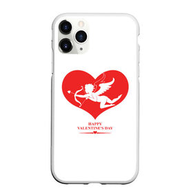 Чехол для iPhone 11 Pro Max матовый с принтом Happy Valentines Day в Екатеринбурге, Силикон |  | 14 февраля | love | valentines day | амур | валентинка | вторая половинка | день всех влюбленных | купидон | любовь | отношения | подарок любви | поцелуй | праздник любви | романтика | свидание | сердечки