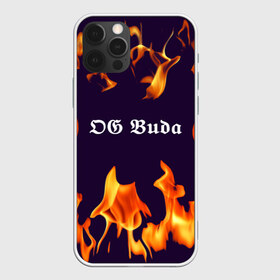 Чехол для iPhone 12 Pro Max с принтом OG Buda в Екатеринбурге, Силикон |  | dark | fire | music | og buda | og buda lettering | og buda print | rap | rapper | rep lettering | rep print | музыка | надпись og buda | надпись рэп | огонь | принт og buda | принт рэп | рэп | рэпер | темный