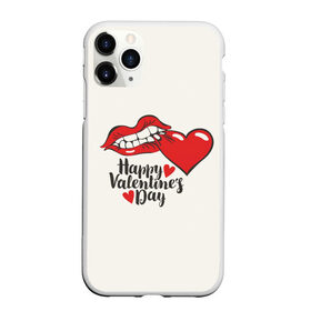 Чехол для iPhone 11 Pro Max матовый с принтом Happy Valentines Day в Екатеринбурге, Силикон |  | 14 февраля | love | valentines day | амур | валентинка | вторая половинка | день всех влюбленных | купидон | любовь | отношения | подарок любви | поцелуй | праздник любви | романтика | свидание | сердечки