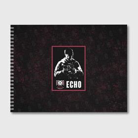 Альбом для рисования с принтом Echo в Екатеринбурге, 100% бумага
 | матовая бумага, плотность 200 мг. | Тематика изображения на принте: echo | r6s | rainbow six siege | оперативник | персонаж | эхо