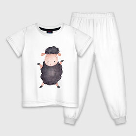 Детская пижама хлопок с принтом Бараш в Екатеринбурге, 100% хлопок |  брюки и футболка прямого кроя, без карманов, на брюках мягкая резинка на поясе и по низу штанин
 | бараш | любовь | парные | розовый