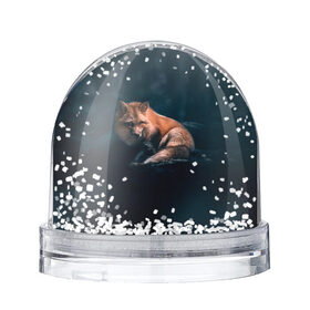 Снежный шар с принтом Мудрый лис в Екатеринбурге, Пластик | Изображение внутри шара печатается на глянцевой фотобумаге с двух сторон | fox | foxy | животное | звери | лиса | лисенок | лисичка | милая | рыжая | фокс