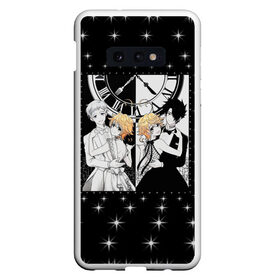 Чехол для Samsung S10E с принтом THE PROMISED NEVERLAND в Екатеринбурге, Силикон | Область печати: задняя сторона чехла, без боковых панелей | Тематика изображения на принте: grace field | inscription the promised neverland | norman | print the promised neverland | rey | the promised neverland | єmma | ємма | аниме | грейс филд | надпись the promised neverland | норман | принт the promised neverland | рей | се