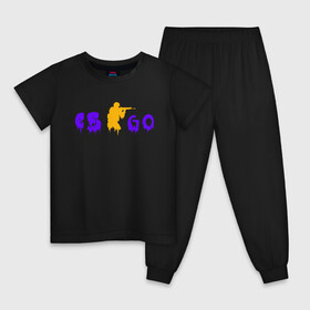 Детская пижама хлопок с принтом CS GO - Grime в Екатеринбурге, 100% хлопок |  брюки и футболка прямого кроя, без карманов, на брюках мягкая резинка на поясе и по низу штанин
 | counter strike | cs | cs go | game | игра