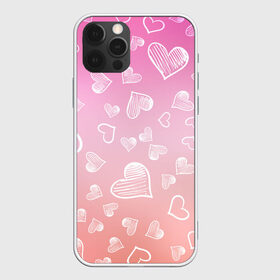 Чехол для iPhone 12 Pro Max с принтом Сердечки в Екатеринбурге, Силикон |  | Тематика изображения на принте: 8 марта | love | девочки | женская | любовь | подружке | сердечки