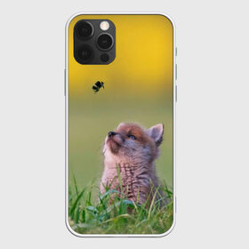 Чехол для iPhone 12 Pro Max с принтом Лисенок и пчелка в Екатеринбурге, Силикон |  | fox | foxy | животное | звери | лиса | лисенок | лисичка | милая | рыжая | фокс