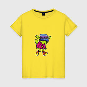Женская футболка хлопок с принтом Инопланетяне рулят! в Екатеринбурге, 100% хлопок | прямой крой, круглый вырез горловины, длина до линии бедер, слегка спущенное плечо | tgcarpg | игра | инопланетянин | космос | мультяшки