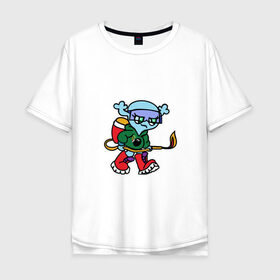 Мужская футболка хлопок Oversize с принтом Инопланетяне рулят! 3.0 в Екатеринбурге, 100% хлопок | свободный крой, круглый ворот, “спинка” длиннее передней части | Тематика изображения на принте: tgcarpg | игры | инопланетянин | мобилка | мультяшки | огнемет
