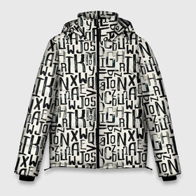 Мужская зимняя куртка 3D с принтом Grunge в Екатеринбурге, верх — 100% полиэстер; подкладка — 100% полиэстер; утеплитель — 100% полиэстер | длина ниже бедра, свободный силуэт Оверсайз. Есть воротник-стойка, отстегивающийся капюшон и ветрозащитная планка. 

Боковые карманы с листочкой на кнопках и внутренний карман на молнии. | texture | анархия | буквы | гранж | иероглифы | иллюзии | мозайка | надпись | оптические | паттерн | перья | полосы | слова | текстура | узор | фигуры | чб