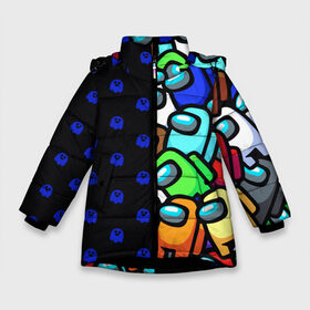Зимняя куртка для девочек 3D с принтом Among Us + Brawl Stars в Екатеринбурге, ткань верха — 100% полиэстер; подклад — 100% полиэстер, утеплитель — 100% полиэстер. | длина ниже бедра, удлиненная спинка, воротник стойка и отстегивающийся капюшон. Есть боковые карманы с листочкой на кнопках, утяжки по низу изделия и внутренний карман на молнии. 

Предусмотрены светоотражающий принт на спинке, радужный светоотражающий элемент на пуллере молнии и на резинке для утяжки. | among us | brawl | brawl stars | crewmate | crow | game | impostor | leon | logo | red | stars | амонг ac | амонгас | бравл старс | бравлы | ворон | игра | игры | импостер | космонавт | космос | крюмейт | леон | лого | логотип