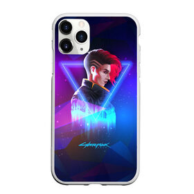 Чехол для iPhone 11 Pro Max матовый с принтом Cyberpunk 2077 в Екатеринбурге, Силикон |  | cyberpunk 2077 | игра | киберпанк | компьютерная | космос | неоновый | панк | персонаж | подарок | фиолетовый