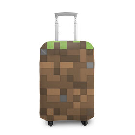Чехол для чемодана 3D с принтом Minecraft камуфляж в Екатеринбурге, 86% полиэфир, 14% спандекс | двустороннее нанесение принта, прорези для ручек и колес | minecraft | камуфляж | майнкрафт | майнкрафта | майнкрафтер | майнкрафтеры | майнкрафтонли | майнкрафтпе
