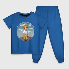 Детская пижама хлопок с принтом Эмма в Екатеринбурге, 100% хлопок |  брюки и футболка прямого кроя, без карманов, на брюках мягкая резинка на поясе и по низу штанин
 | Тематика изображения на принте: the promised neverland | аниме | обещанныйневерневерленд | эмма