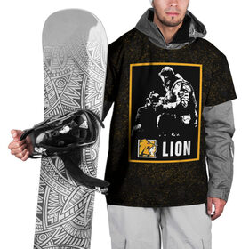 Накидка на куртку 3D с принтом Lion в Екатеринбурге, 100% полиэстер |  | Тематика изображения на принте: lion | r6s | rainbow six siege | лион | оперативник | персонаж