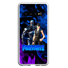 Чехол для Samsung Galaxy S10 с принтом Fortnite T-800 Sarah в Екатеринбурге, Силикон | Область печати: задняя сторона чехла, без боковых панелей | fortnite | heroes | logo game | marshmallow | marshmello | sarah | sarah connor | t 800 | terminator | битва | бойцы | игра | карась | логотипы игр | маршмеллоу | персонажи игр | робот | сара коннор | терминатор | фортнайт