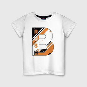 Детская футболка хлопок с принтом RUSH B в Екатеринбурге, 100% хлопок | круглый вырез горловины, полуприлегающий силуэт, длина до линии бедер | 16 | azimov | b | counterstrike | csgo | global offensive | memes | rush | skin | source | азимов | б | ксго | раш | скин