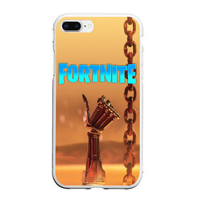 Чехол для iPhone 7Plus/8 Plus матовый с принтом Fortnite терминатор в Екатеринбурге, Силикон | Область печати: задняя сторона чехла, без боковых панелей | Тематика изображения на принте: fortnite | t 800 | terminator | терминатор