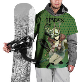 Накидка на куртку 3D с принтом Hades Артемида в Екатеринбурге, 100% полиэстер |  | hades | артемида | бог | босс | игра | компьютерная | лого | логотип | мифология | олимп | подарок | хейдc | хэйдс | черный