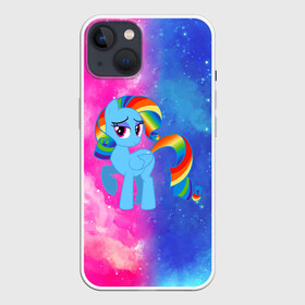 Чехол для iPhone 13 с принтом Радуга Дэш в Екатеринбурге,  |  | baby | girl | horse | kawaii | luna | my little pony | princess | rainbow | rainbow dash | девочкам | девочки | детям | единорог | животные | кавайный | конь | лошадь | луна | малыш | облака | пегас | пинки пай | пони | радуга дэш