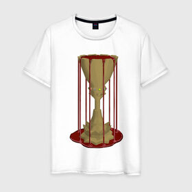 Мужская футболка хлопок с принтом грааль в Екатеринбурге, 100% хлопок | прямой крой, круглый вырез горловины, длина до линии бедер, слегка спущенное плечо. | carpg | grail | кровь | кубок