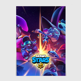 Постер с принтом Starr Force - Brawl Stars в Екатеринбурге, 100% бумага
 | бумага, плотность 150 мг. Матовая, но за счет высокого коэффициента гладкости имеет небольшой блеск и дает на свету блики, но в отличии от глянцевой бумаги не покрыта лаком | brawl | brawler | brawlstars | chromatic | legendary | supercell | боец | бравл | бравлер | бравлпасс | бравлстарс | бравлстарсигра | булл | гавс | дэррил | колетт | лега | лу | новый перс | новый скин | перс бравл | суперс