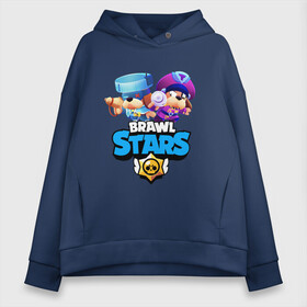 Женское худи Oversize хлопок с принтом Генерал Гавс - Brawl Stars в Екатеринбурге, френч-терри — 70% хлопок, 30% полиэстер. Мягкий теплый начес внутри —100% хлопок | боковые карманы, эластичные манжеты и нижняя кромка, капюшон на магнитной кнопке | brawl | brawler | brawlstars | chromatic | colonel | legendary | ruffs | supercell | боец | бравл | бравлер | бравлпасс | бравлстарс | бравлстарсигра | лега | легендарка | новый перс | перс бравл | суперселл | суперцел | хр