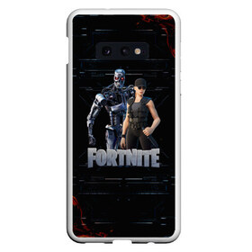 Чехол для Samsung S10E с принтом Fortnite - Terminator в Екатеринбурге, Силикон | Область печати: задняя сторона чехла, без боковых панелей | Тематика изображения на принте: chapter 2 | fortnite | fortnite 3 | fortnite terminator | sarah connor and terminator 800 | t 800 | t 800 fortnite | сара коннор | скин t 800 | скин терминатора | терминатор | терминатор т 800 | фортнайт | фортнайт глава 2 | фортнайт тер