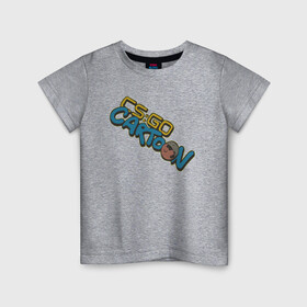 Детская футболка хлопок с принтом CS:GO Cartoon в Екатеринбурге, 100% хлопок | круглый вырез горловины, полуприлегающий силуэт, длина до линии бедер | 