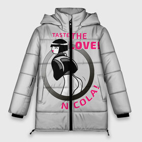 Женская зимняя куртка 3D с принтом НиКола Сyberpunk 2077 в Екатеринбурге, верх — 100% полиэстер; подкладка — 100% полиэстер; утеплитель — 100% полиэстер | длина ниже бедра, силуэт Оверсайз. Есть воротник-стойка, отстегивающийся капюшон и ветрозащитная планка. 

Боковые карманы с листочкой на кнопках и внутренний карман на молнии | cyberpunk | cyberpunk 2077 | cyberpunk samurai | джонни силверхенд | киберпанк | киберпанк 2077 | киберпанк девушка | никола киберпанк 2077 | никола сyberpunk | реклама киберпанк | риклама киберпанк никола