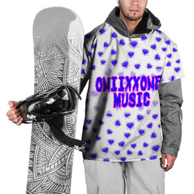 Накидка на куртку 3D с принтом OniixxOneMusic1 в Екатеринбурге, 100% полиэстер |  | almas | music | neon | oniixxone | text