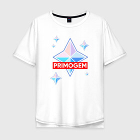 Мужская футболка хлопок Oversize с принтом PRIMOGEM в Екатеринбурге, 100% хлопок | свободный крой, круглый ворот, “спинка” длиннее передней части | Тематика изображения на принте: 