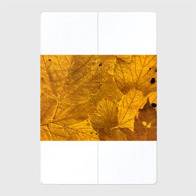 Магнитный плакат 2Х3 с принтом Желтые листья в Екатеринбурге, Полимерный материал с магнитным слоем | 6 деталей размером 9*9 см | абстракция | желтый | листья | осень | природа | узор | эко