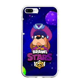 Чехол для iPhone 7Plus/8 Plus матовый с принтом Brawl Stars - Генерал Гавс в Екатеринбурге, Силикон | Область печати: задняя сторона чехла, без боковых панелей | 2020 | 2021 | brawl | colonel | dog | leon | ruffus | space | stars | бравл | браво | гавс | генерал | корабль | космический | космос | леон | лион | новые | новый | персонаж | персонажи | пес | планеты | собака | страс