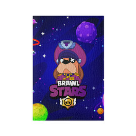 Обложка для паспорта матовая кожа с принтом Brawl Stars - Генерал Гавс в Екатеринбурге, натуральная матовая кожа | размер 19,3 х 13,7 см; прозрачные пластиковые крепления | 2020 | 2021 | brawl | colonel | dog | leon | ruffus | space | stars | бравл | браво | гавс | генерал | корабль | космический | космос | леон | лион | новые | новый | персонаж | персонажи | пес | планеты | собака | страс