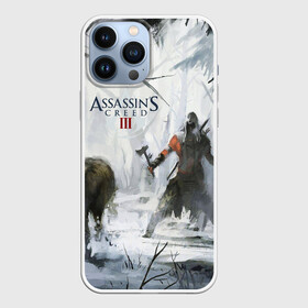 Чехол для iPhone 13 Pro Max с принтом Assassin’s Creed 3 в Екатеринбурге,  |  | Тематика изображения на принте: black flag | brotherhood | chronicles | creed | game | origins | revelations | rogue | syndicate | unity | альтаир | ассасин | игры | кинжал | пираты