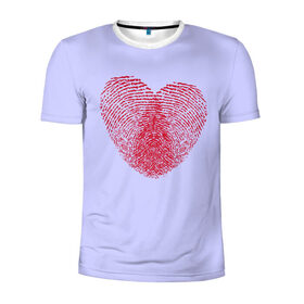Мужская футболка 3D спортивная с принтом 2 Отпечатка Любовь в Екатеринбурге, 100% полиэстер с улучшенными характеристиками | приталенный силуэт, круглая горловина, широкие плечи, сужается к линии бедра | Тематика изображения на принте: 