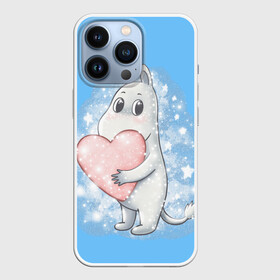 Чехол для iPhone 13 Pro с принтом Муми тролль с сердечком в Екатеринбурге,  |  | 14февраля | аниме | деньсвятоговалентина | любовь | мультфильм | муми тролль | мумидолина | мумитролли | мумитролль | сказка