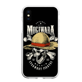 Чехол для iPhone XS Max матовый с принтом MUGIWARA ONE PIECE в Екатеринбурге, Силикон | Область печати: задняя сторона чехла, без боковых панелей | anime | luffy | one piece | onepiece | usopp | zoho | zoro | аниме | большой куш | ван пис | ванпис | вон пис | луфи | луффи | манки д луффи | пират | скелет | шляпа