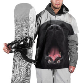 Накидка на куртку 3D с принтом Лабр Марк в Екатеринбурге, 100% полиэстер |  | dog | winter | животные | звери | зима | лабрадор | лабрадор ретривер | собаки