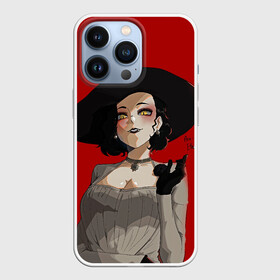 Чехол для iPhone 13 Pro с принтом Residen Evil Вампирша village в Екатеринбурге,  |  | ahegao | biohazard | lady | resident evil | vampire | waifu | аниме | аниме девушка | большая вампирша | большая леди | вайфу | вампирша | вампирша из resident evil | вампирша из резидента | ивел | леди | резидент | тян